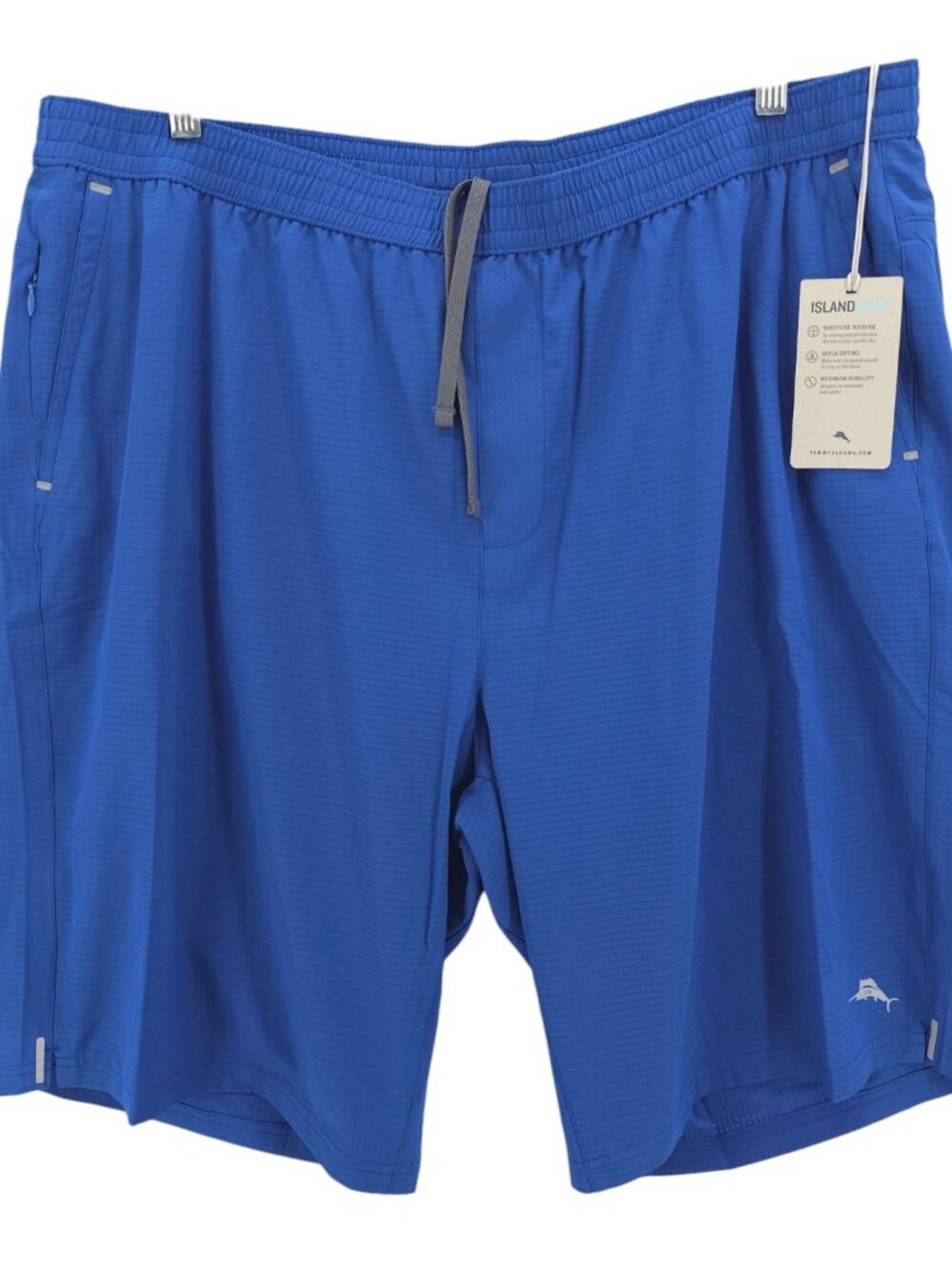NWT TOMMY BAHAMA Monterey Coast Island Zone Hybrid Shorts Swim Cobalt Blue XLT